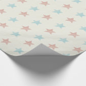 Papier Cadeau Motif étoilé rouge (Coin)