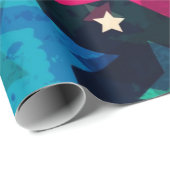 Papier Cadeau Motif étoiles (Coin rond)