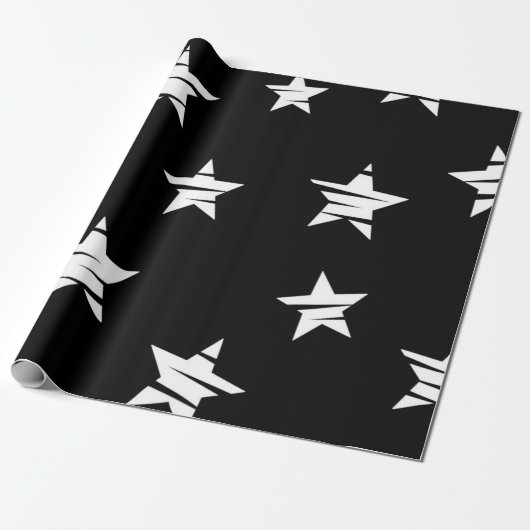 Papier Cadeau Motif étoiles (Déroulé)