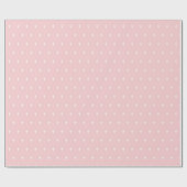 Papier Cadeau Motif Étoiles Spatiales en Rose (Plat)