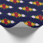 Papier Cadeau Motif étroit de rose de bateau (Coin)