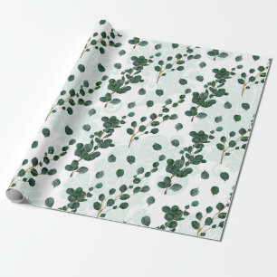 Papier Cadeau Motif Eucalyptus