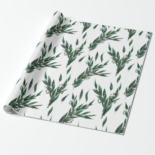 Papier Cadeau Motif Eucalyptus