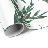 Papier Cadeau Motif Eucalyptus (Coin rond)