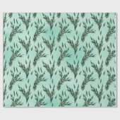 Papier Cadeau Motif Eucalyptus (Plat)