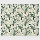 Papier Cadeau Motif Eucalyptus (Plat)