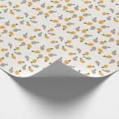 Papier Cadeau Motif extensible d'art géométrique (FRIED SHRIMP) (Coin)