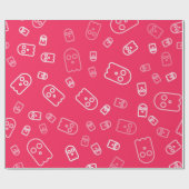 Papier Cadeau Motif fantôme (Plat)