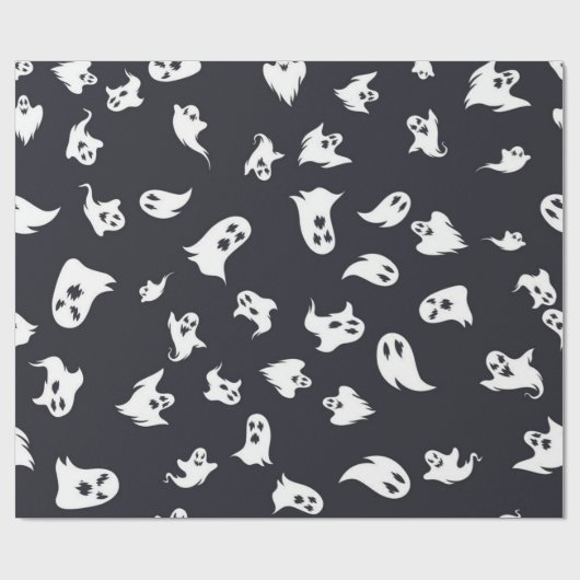 Papier Cadeau Motif fantôme (Plat)