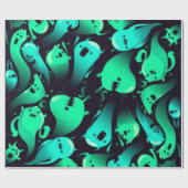 Papier Cadeau Motif fantôme (Plat)