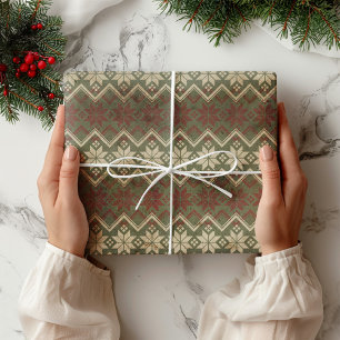 Papier Cadeau Motif Farmhouse