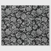 Papier Cadeau Motif Faux Silver Damques (Plat)