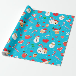 Papier Cadeau Motif festif de Noël