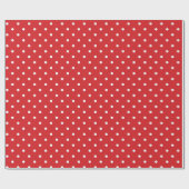 Papier Cadeau Motif festif point blanc (Plat)