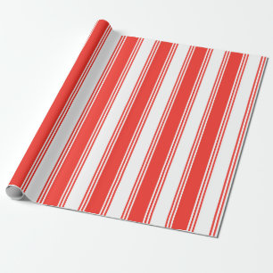Papier Cadeau Motif Festive Red Candy