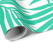 Papier Cadeau motif feuille (Coin rond)