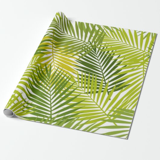 Papier Cadeau motif feuille (Déroulé)