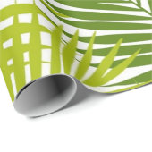 Papier Cadeau motif feuille (Coin rond)