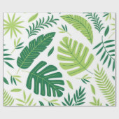 Papier Cadeau motif feuille (Plat)