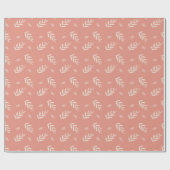 Papier Cadeau Motif feuille (Plat)