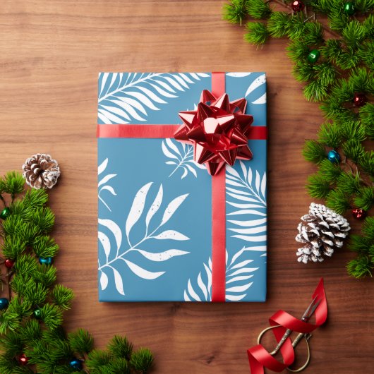 Papier Cadeau Motif feuille 13 (Cadeau de vacances)