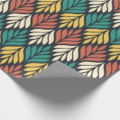 Papier Cadeau Motif feuille automne (Coin)