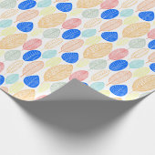 Papier Cadeau Motif feuille - Couleurs 02 (Coin)