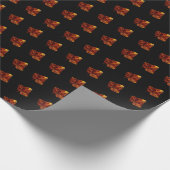 Papier Cadeau Motif feuille d'automne - Élégant cadeau d'automne (Coin)