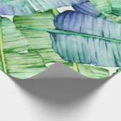 Papier Cadeau Motif Feuille de banane tropicale (Coin)