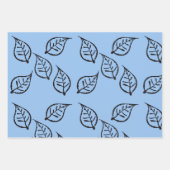 Papier Cadeau Motif feuille de bois (Devant 2)