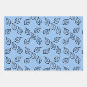 Papier Cadeau Motif feuille de bois sur Pastel (Devant 2)