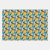 Papier Cadeau Motif Feuille de la forêt tropicale tropicale (Devant 3)