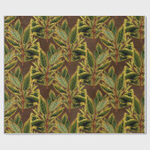 Papier Cadeau Motif Feuille de la jungle (Plat)