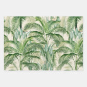 Papier Cadeau Motif Feuille de palme de feuillage tropical (Devant 3)