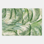 Papier Cadeau Motif Feuille de palme de feuillage tropical (Devant 2)