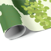 Papier Cadeau Motif Feuille de raisins et de raisins (Coin rond)