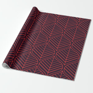 Papier Cadeau Motif feuille géométrique sans couture. Texte Abst