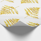 Papier Cadeau Motif Feuille Gold Fern (Coin)