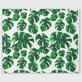 Papier Cadeau Motif Feuille Monstera M (Plat)