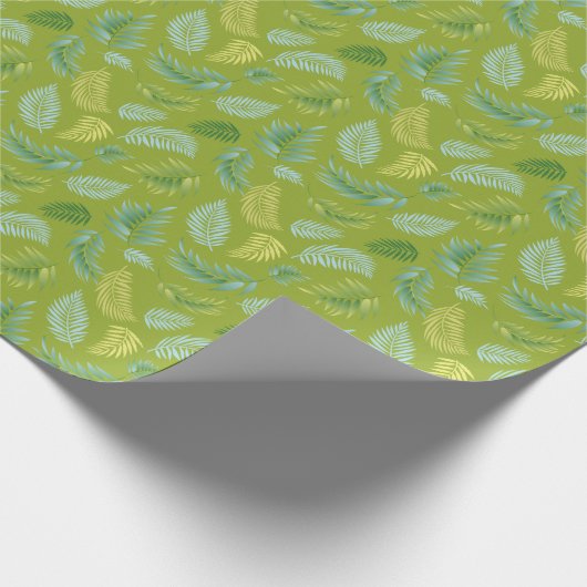 Papier Cadeau Motif Feuille tropical 16 (Coin)