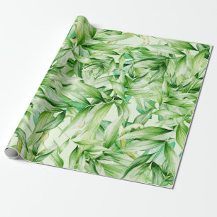 Papier Cadeau Motif Feuille Tropical Palm