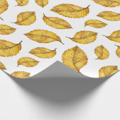 Papier Cadeau Motif Feuilles d'automne (Coin)