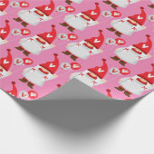 Papier Cadeau Motif fille gode de Saint Valentin (Coin)