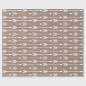 Papier Cadeau Motif Flèches Brown (Plat)