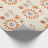 Papier cadeau motif fleur 4 (Coin)