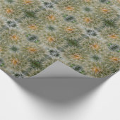 Papier Cadeau Motif Fleur Abstrait (Coin)