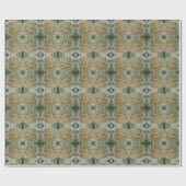 Papier Cadeau Motif Fleur Abstrait (Plat)