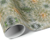 Papier Cadeau Motif Fleur Abstrait (Coin rond)
