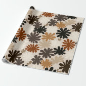 Papier Cadeau Motif fleur Boho Matisse (Déroulé)