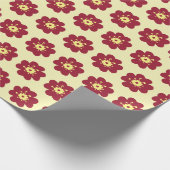 Papier Cadeau Motif Fleur Bourguignonne (Coin)